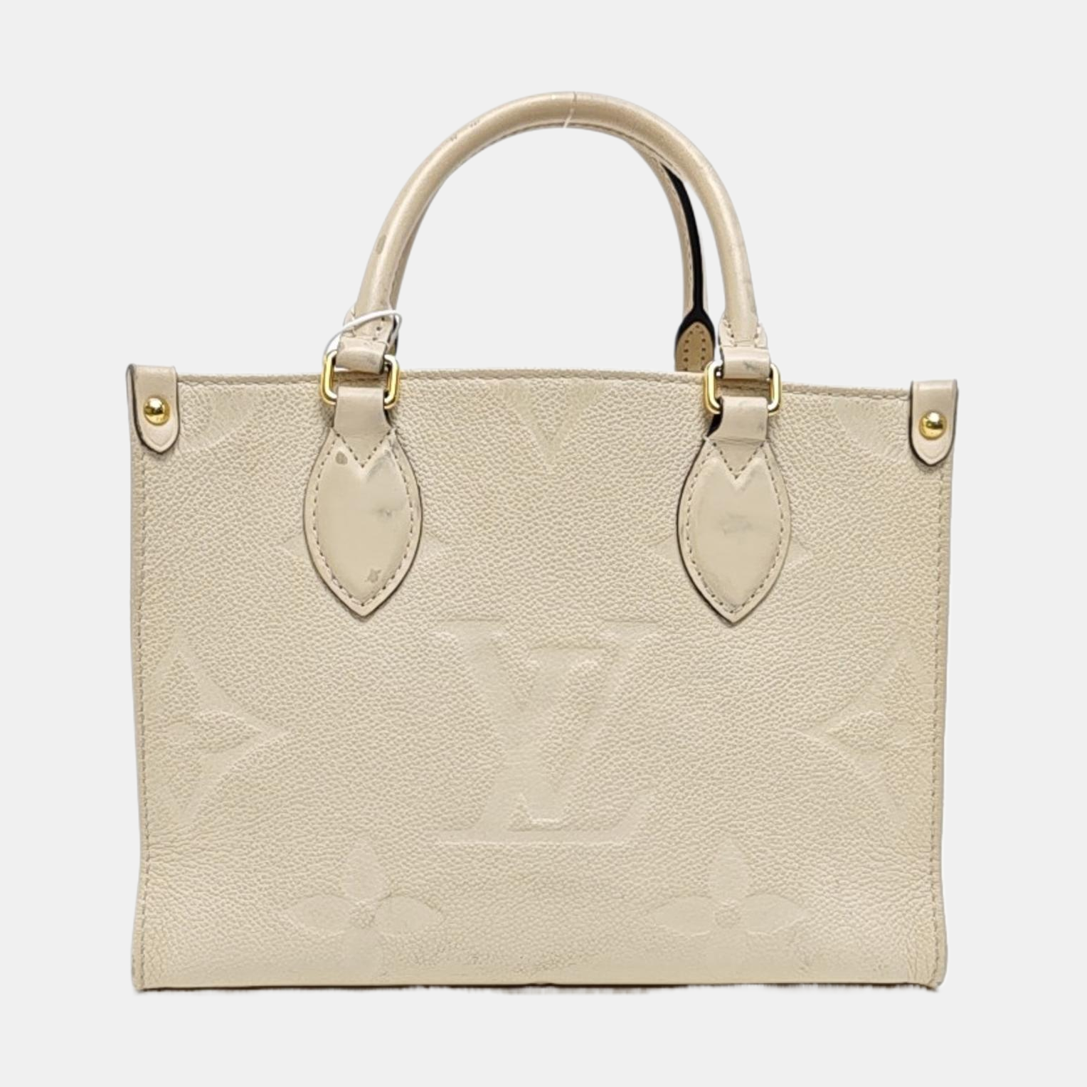 ONTHEGO PM Monogram Calfskin Beige