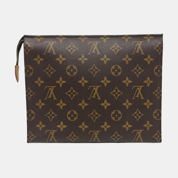 TOILET POCKET 26 Monogram Coated Canvas Brown