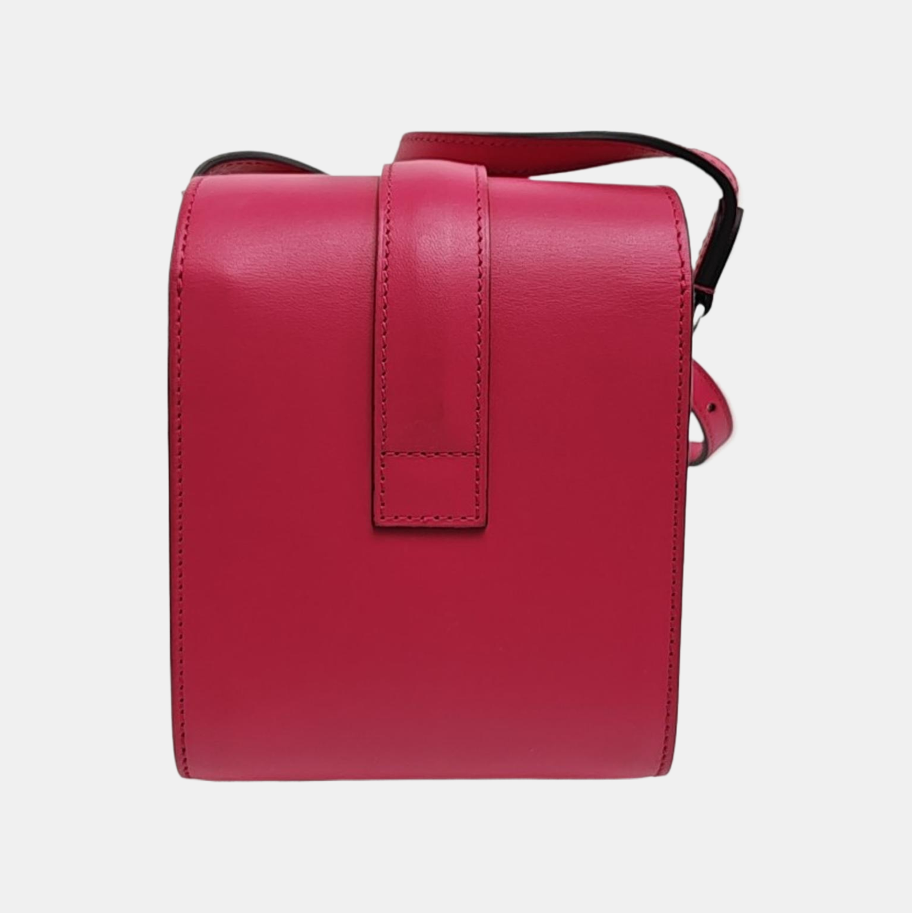 Leather Shoulder Bag Red
