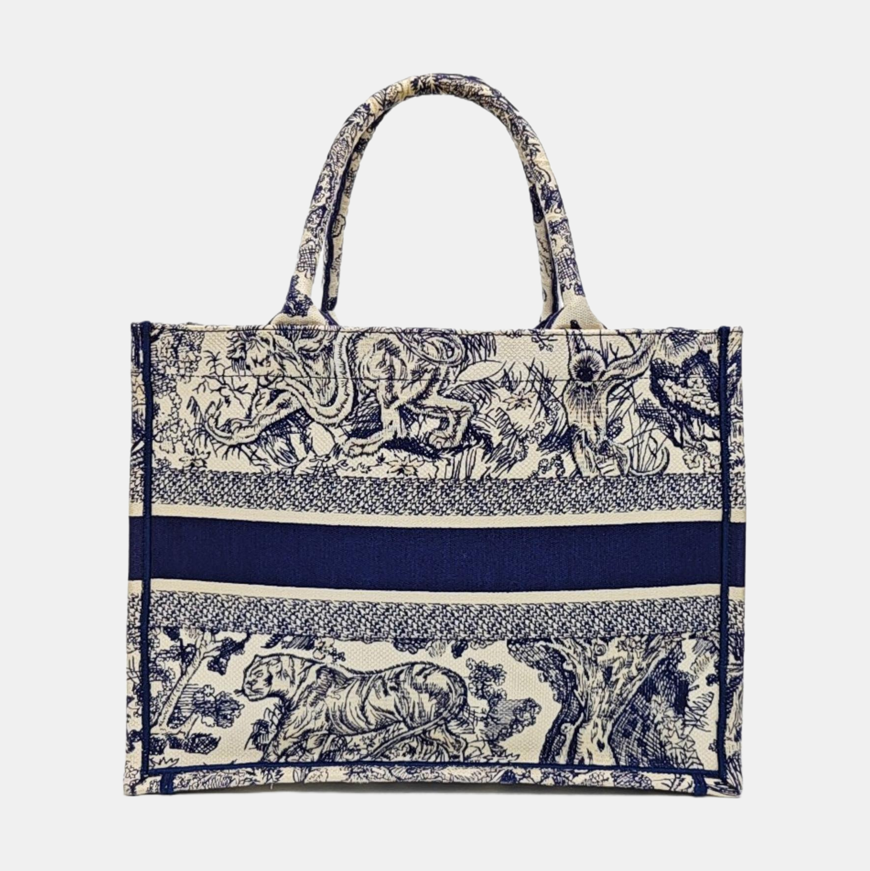 Book Tote Medium Canvas Blue