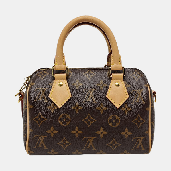 SPEEDY 20 Monogram Coated Canvas Brown
