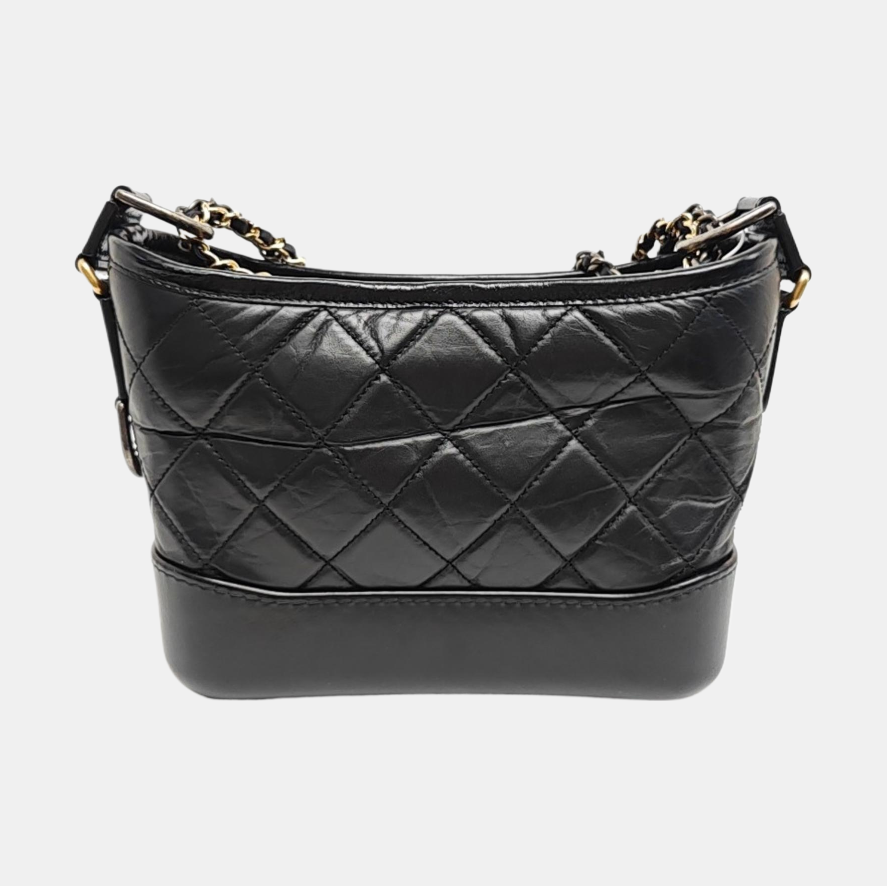 GABRIELLE Small Quilted Calfskin Black