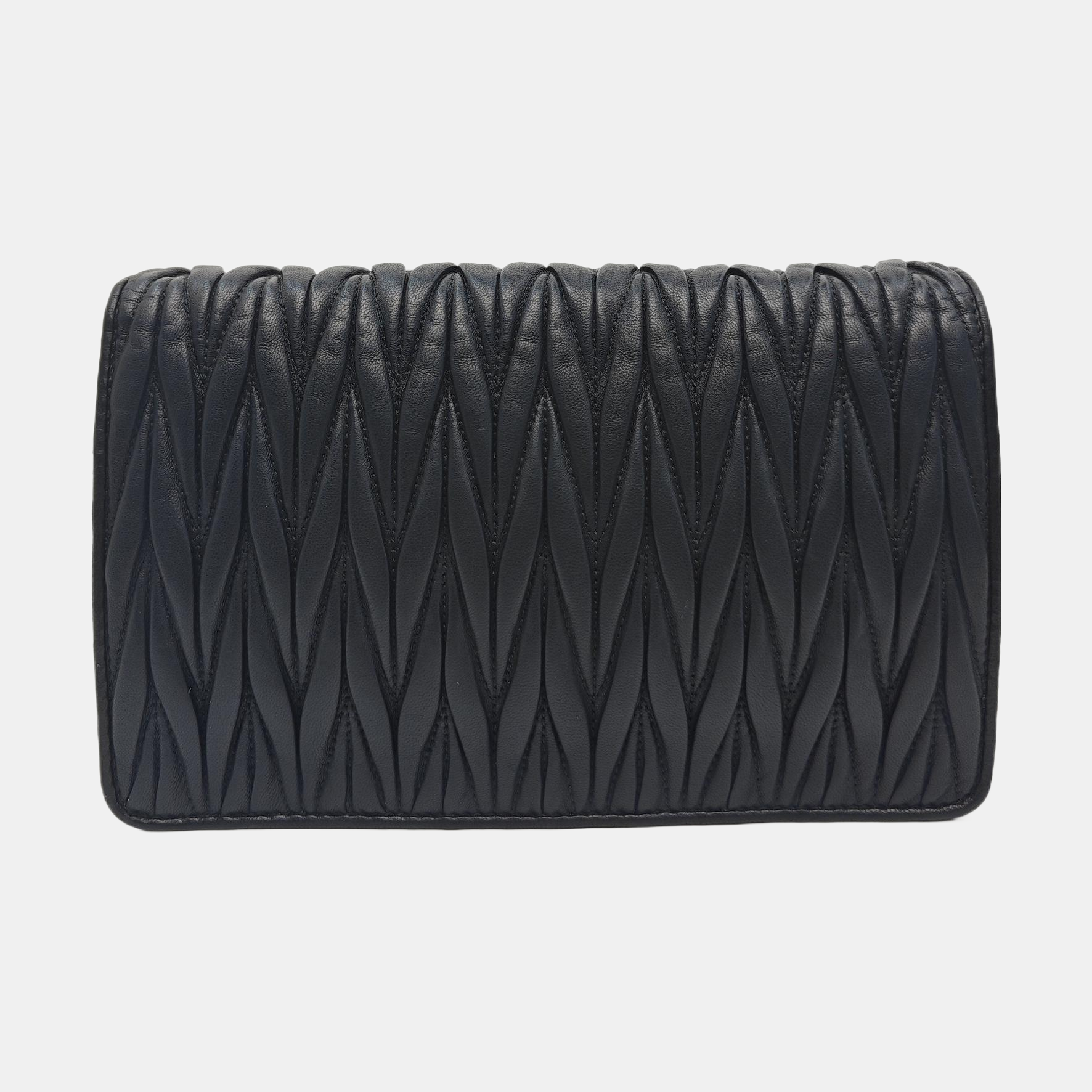 Miu Délice Quilted Lambskin Black