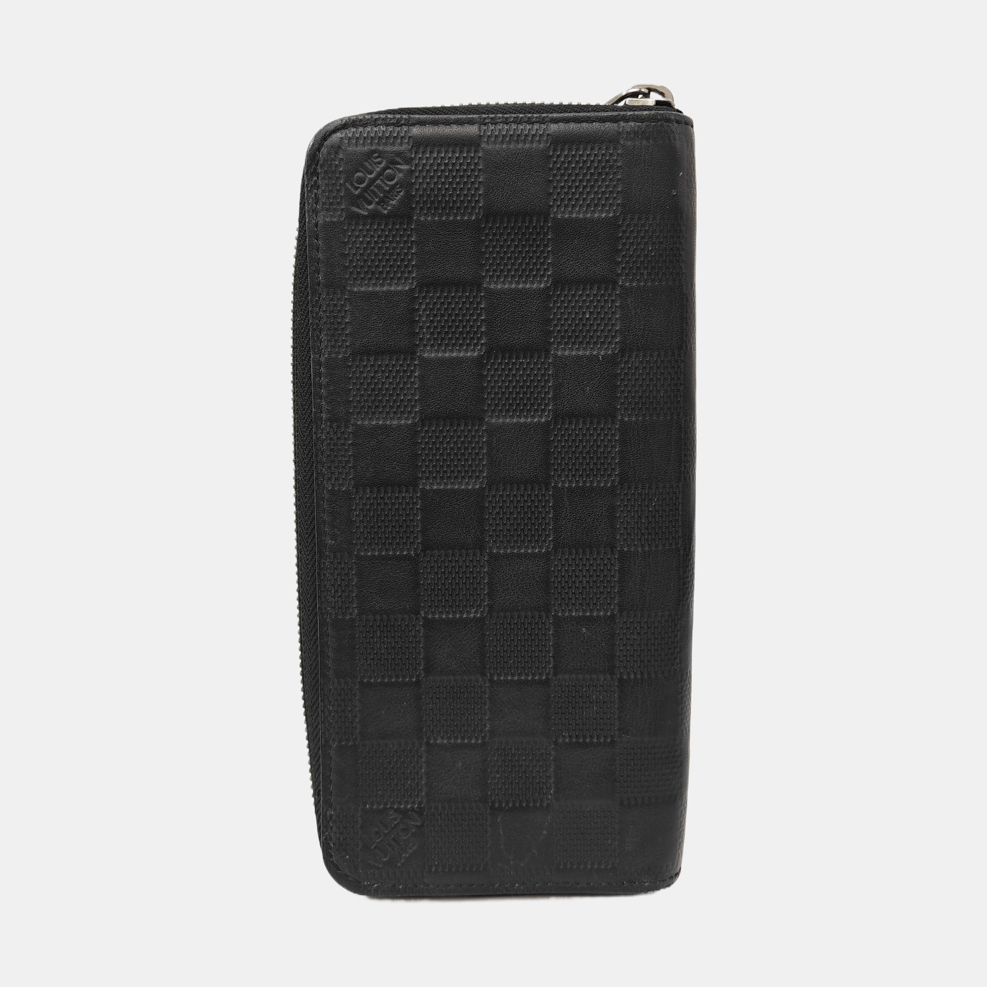 ZIPPY Damier Graphite Calfskin Black Wallet