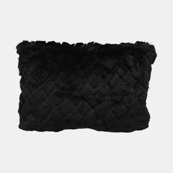 Fur Clutch Black