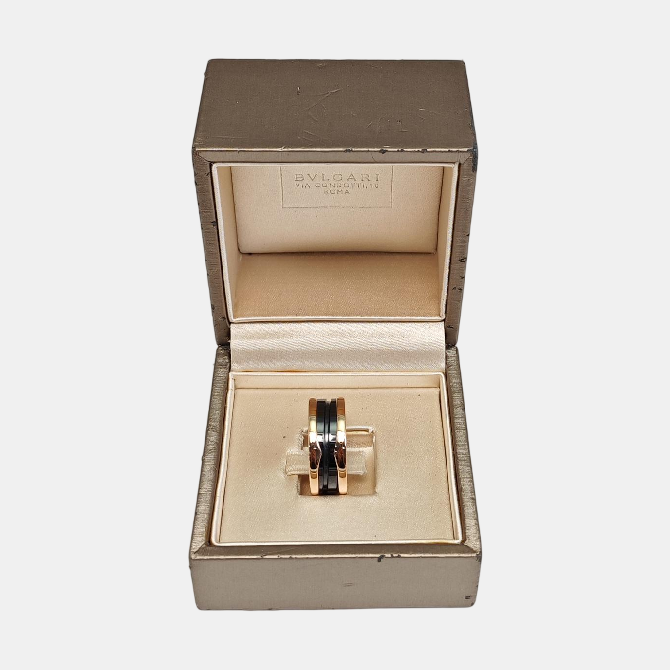 B.ZERO1 18k Rose Gold Ring EU 53
