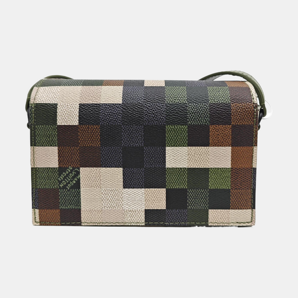 SOFT TRUNK Mini Damier Coated Canvas Green