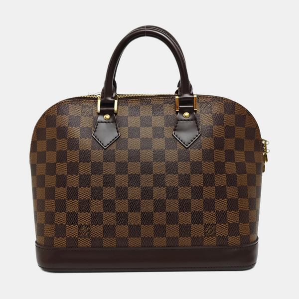 ALMA PM Damier Ebene Coated Canvas Brown