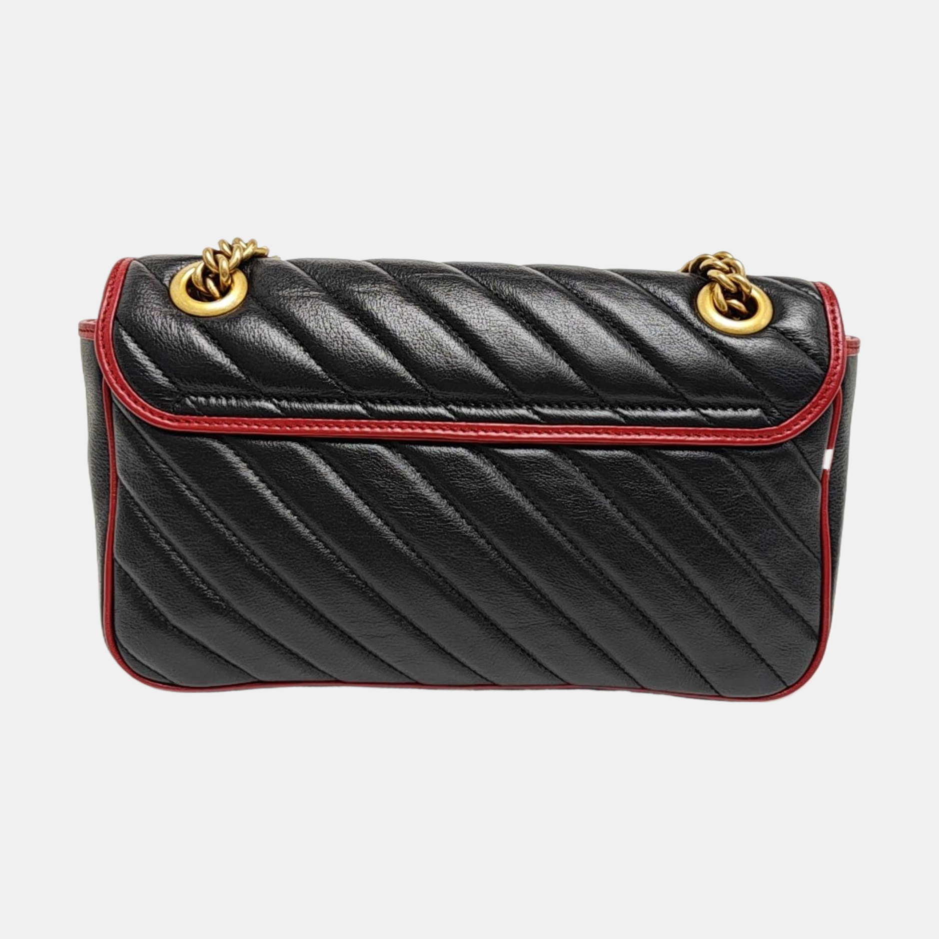 GG Marmont Medium Quilted Calfskin Black