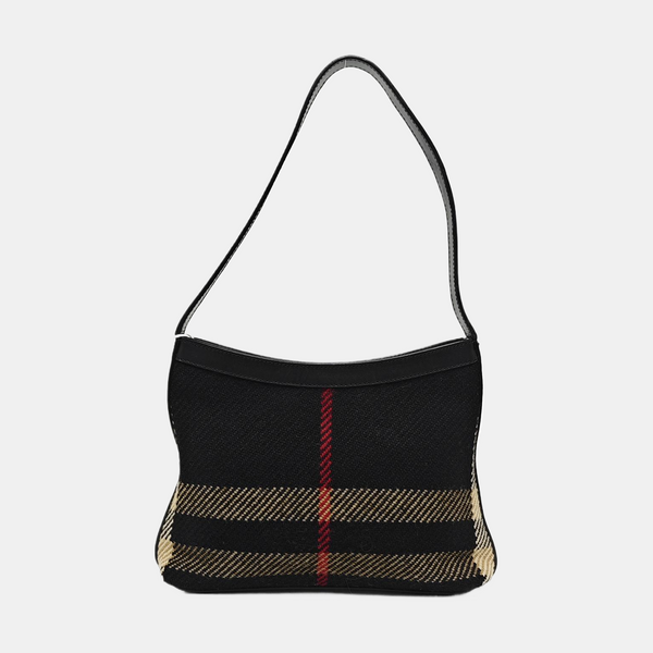 Fabric Shoulder Bag Black