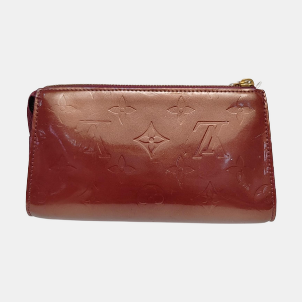 Monogram Patent Leather Clutch Red