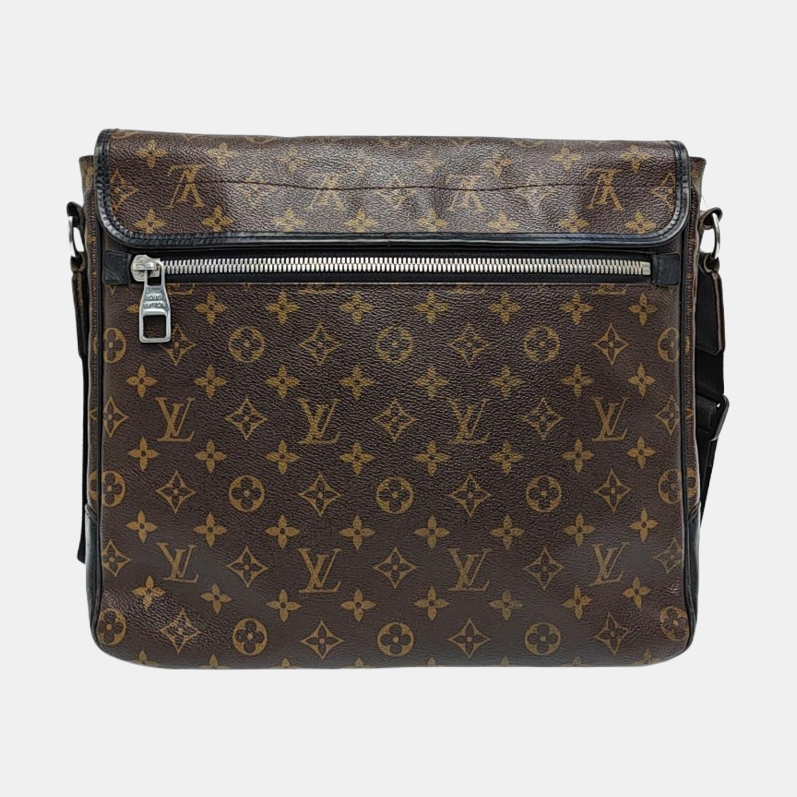 BASS Monogram Coated Canvas Brown