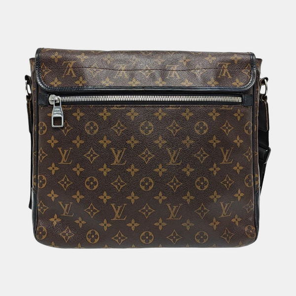 BASS Monogram Coated Canvas Brown