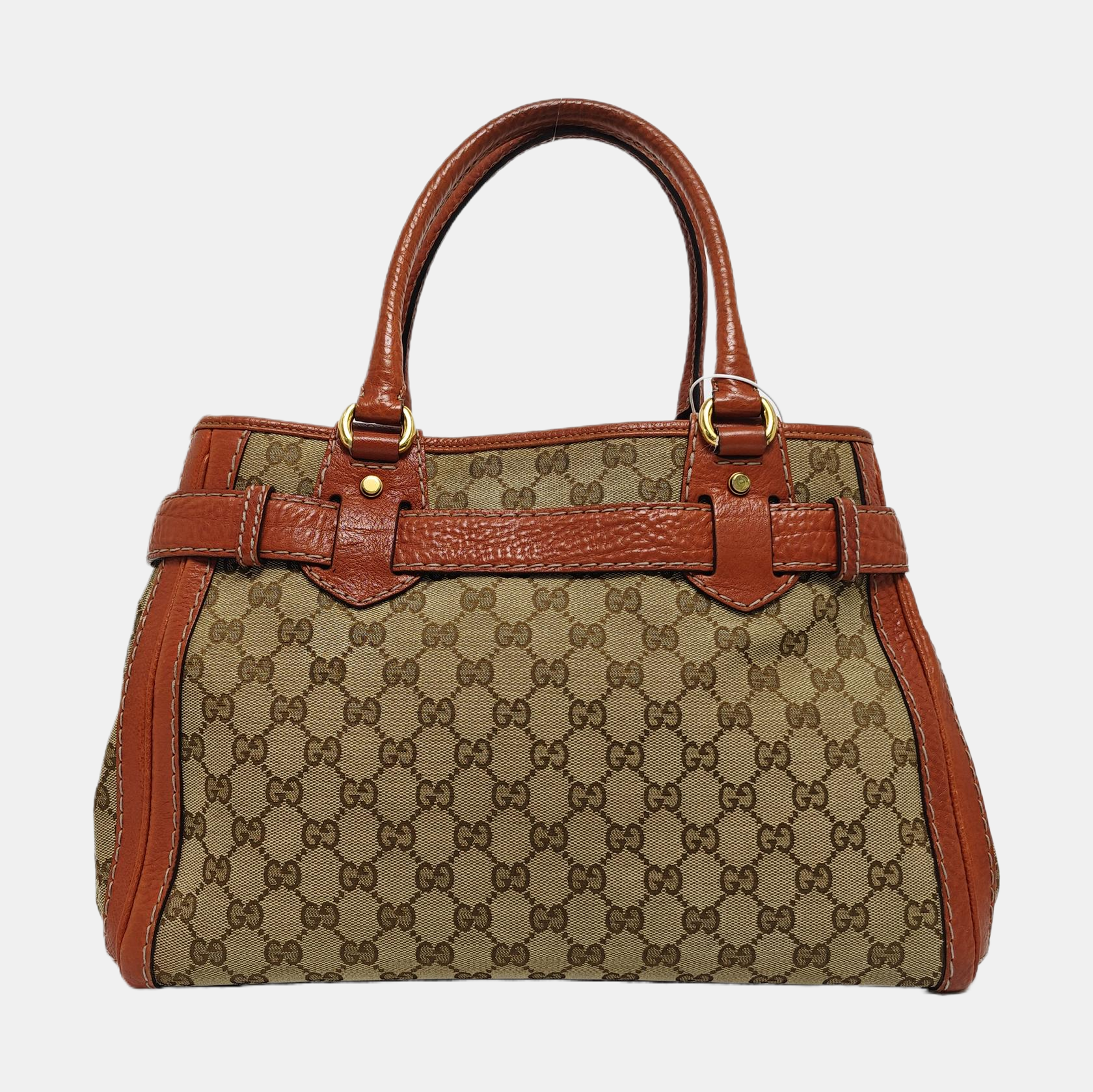Monogram Canvas Tote Bag Beige