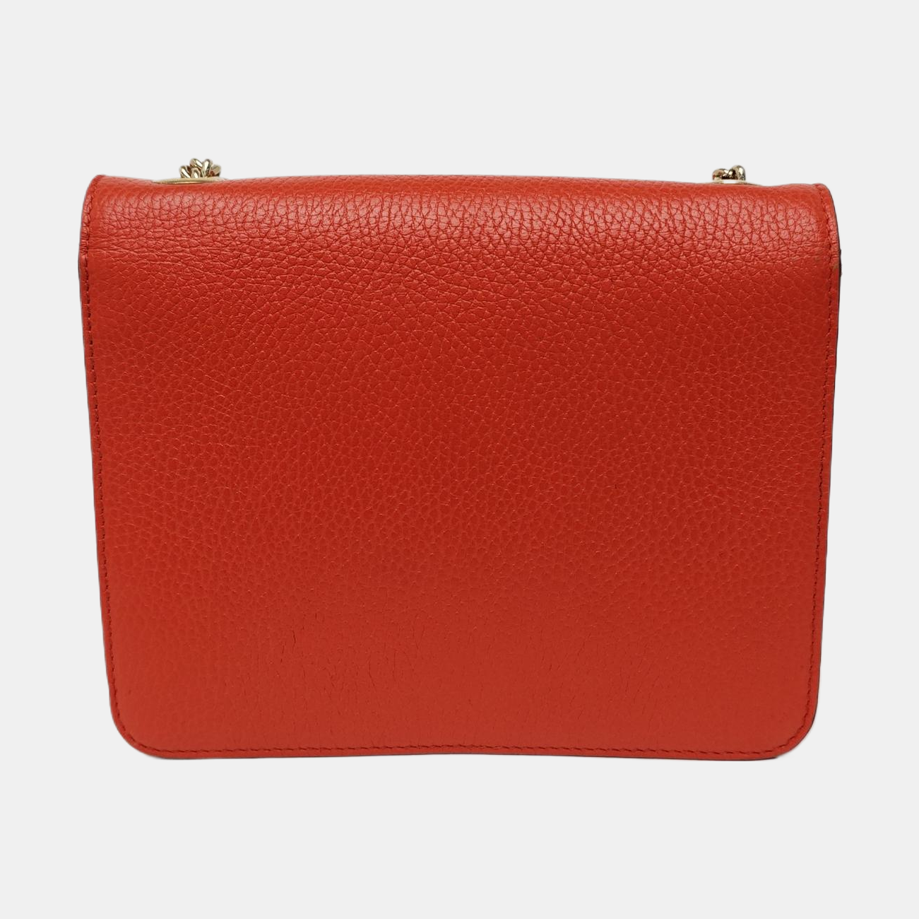 Interlocking G Small Calfskin Orange