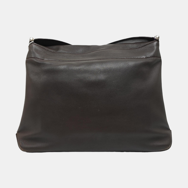 Lambskin Shoulder Bag Brown