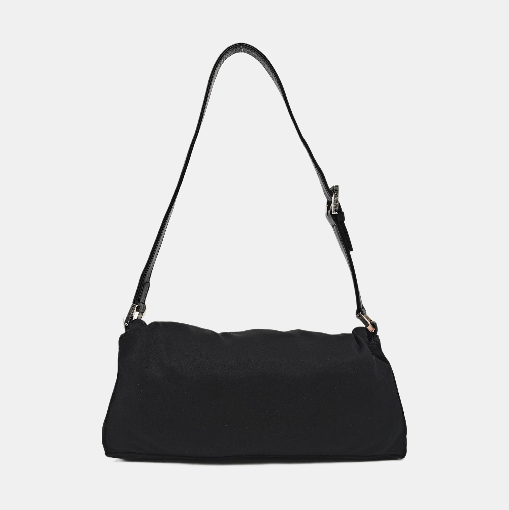 Fabric Shoulder Bag Black