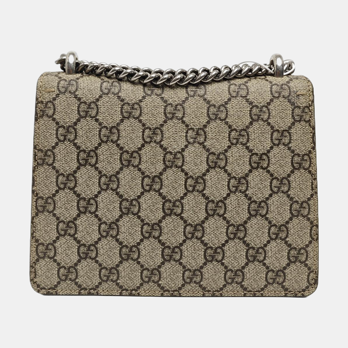 Dionysus Mini Monogram Coated Canvas Beige