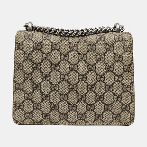 Dionysus Mini Monogram Coated Canvas Beige