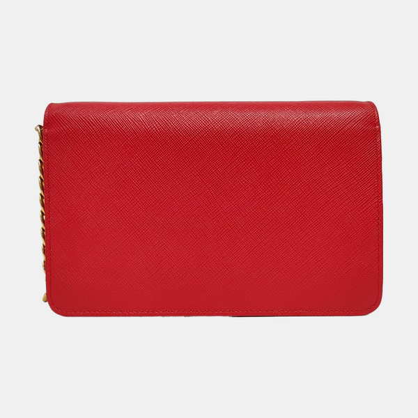 Vitello Move Wallet Saffiano Calfskin Red