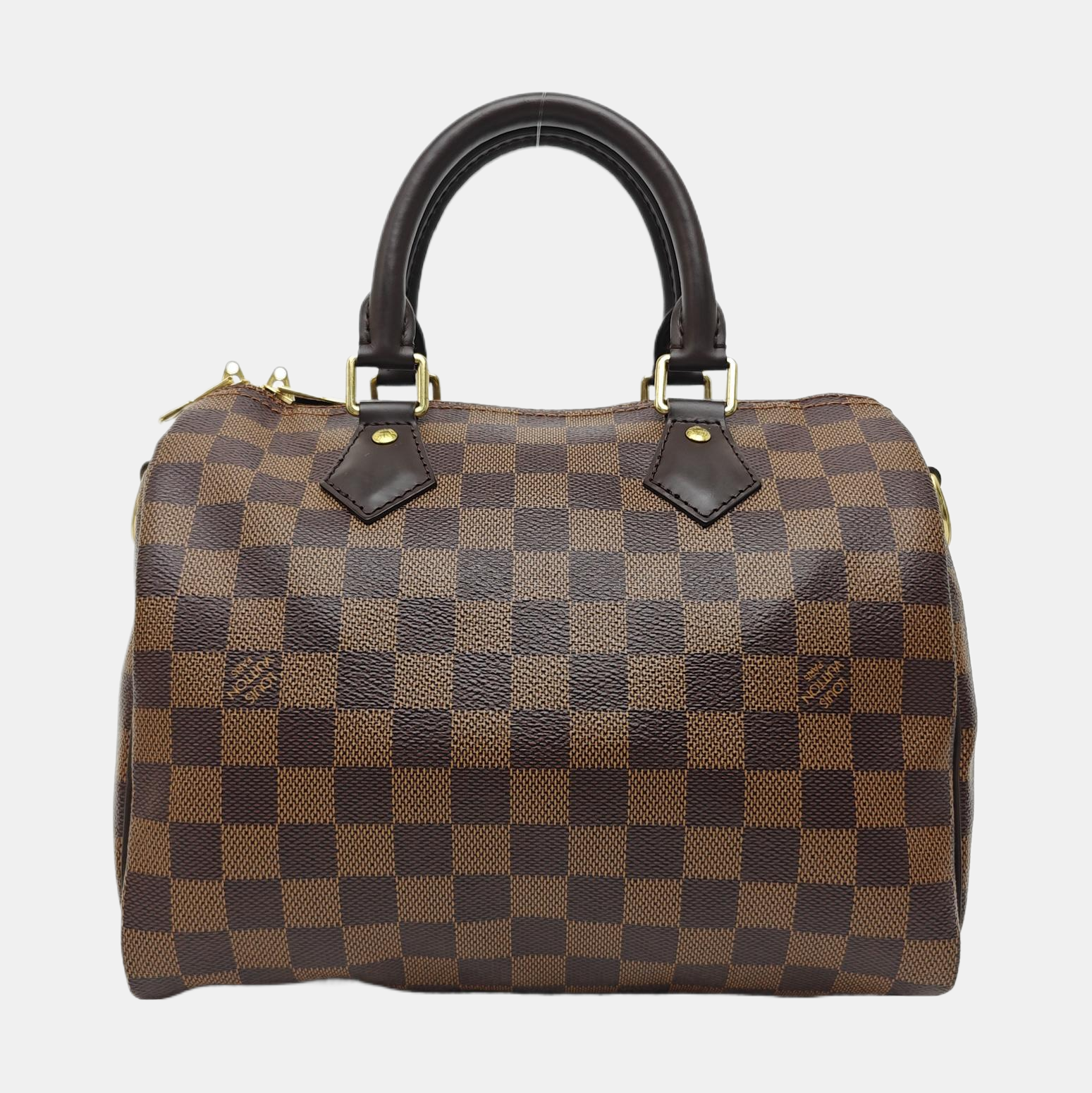 SPEEDY 25 Damier Ebene Coated Canvas Brown