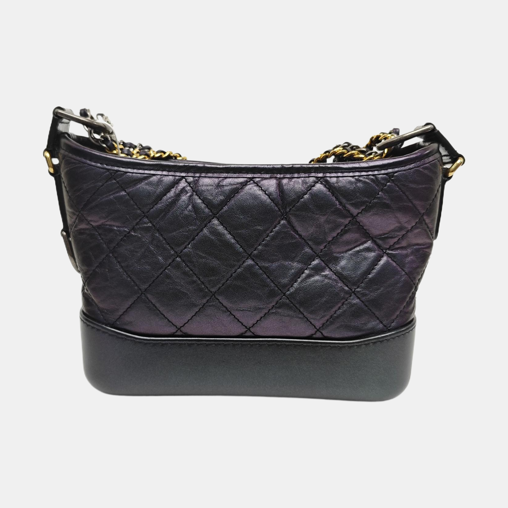 GABRIELLE Small Quilted Calfskin Purple