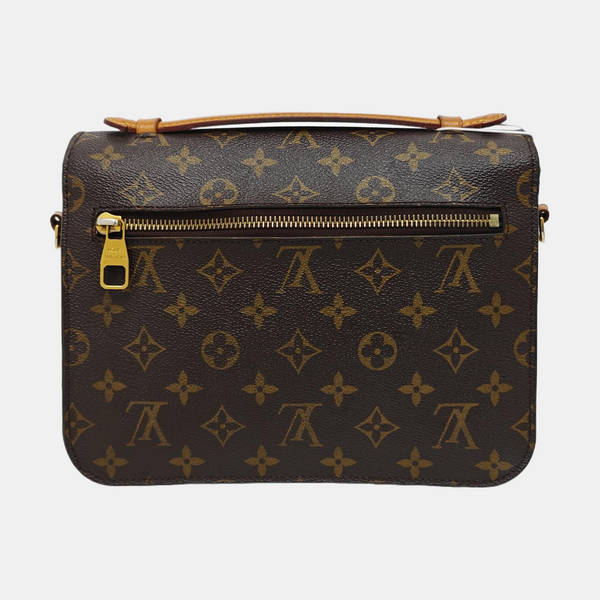 MÉTIS MM Monogram Coated Canvas Brown