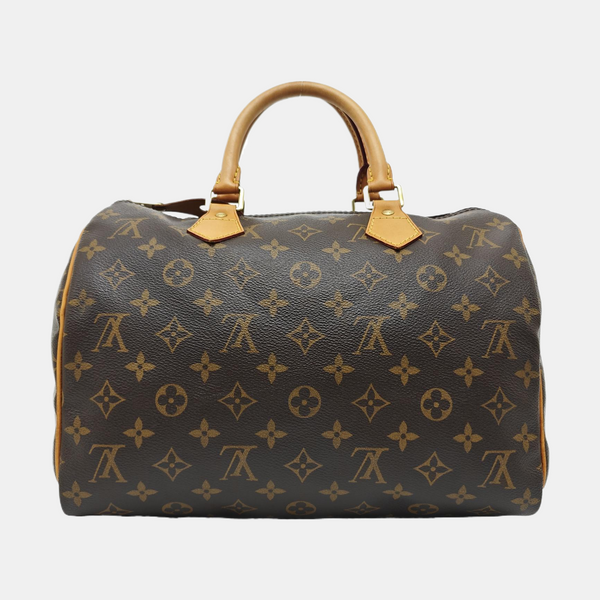 SPEEDY 30 Monogram Coated Canvas Brown