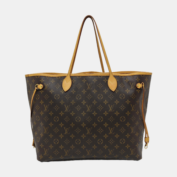 NEVERFULL GM Monogram Coated Canvas Brown