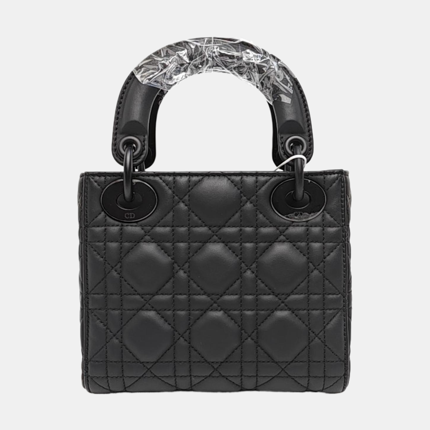 Lady Dior Mini Cannage Lambskin Black