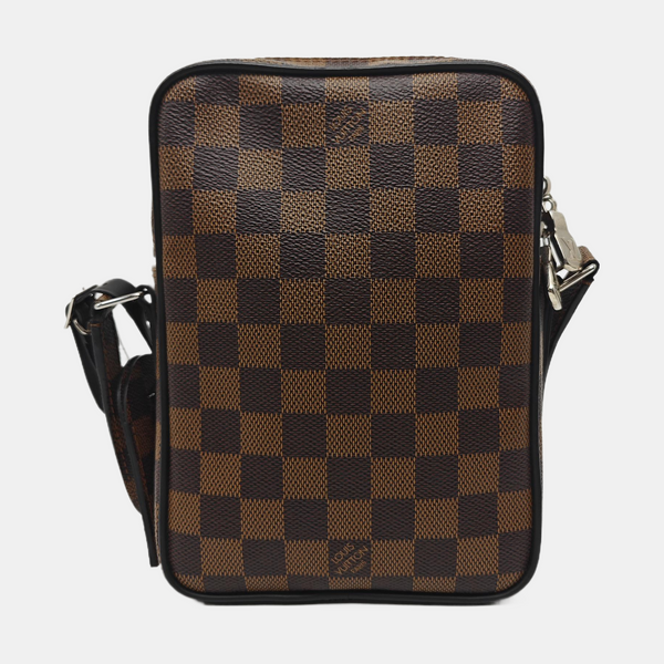 AMAZON Damier Ebene Coated Canvas Brown