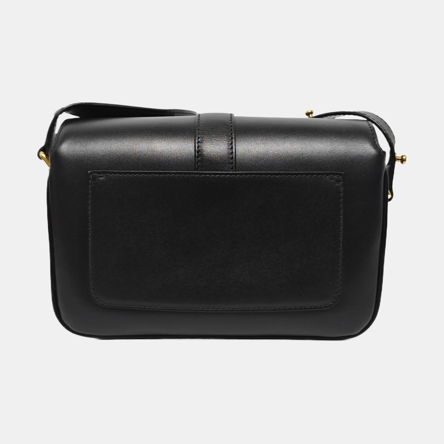 Leather Shoulder Bag Black