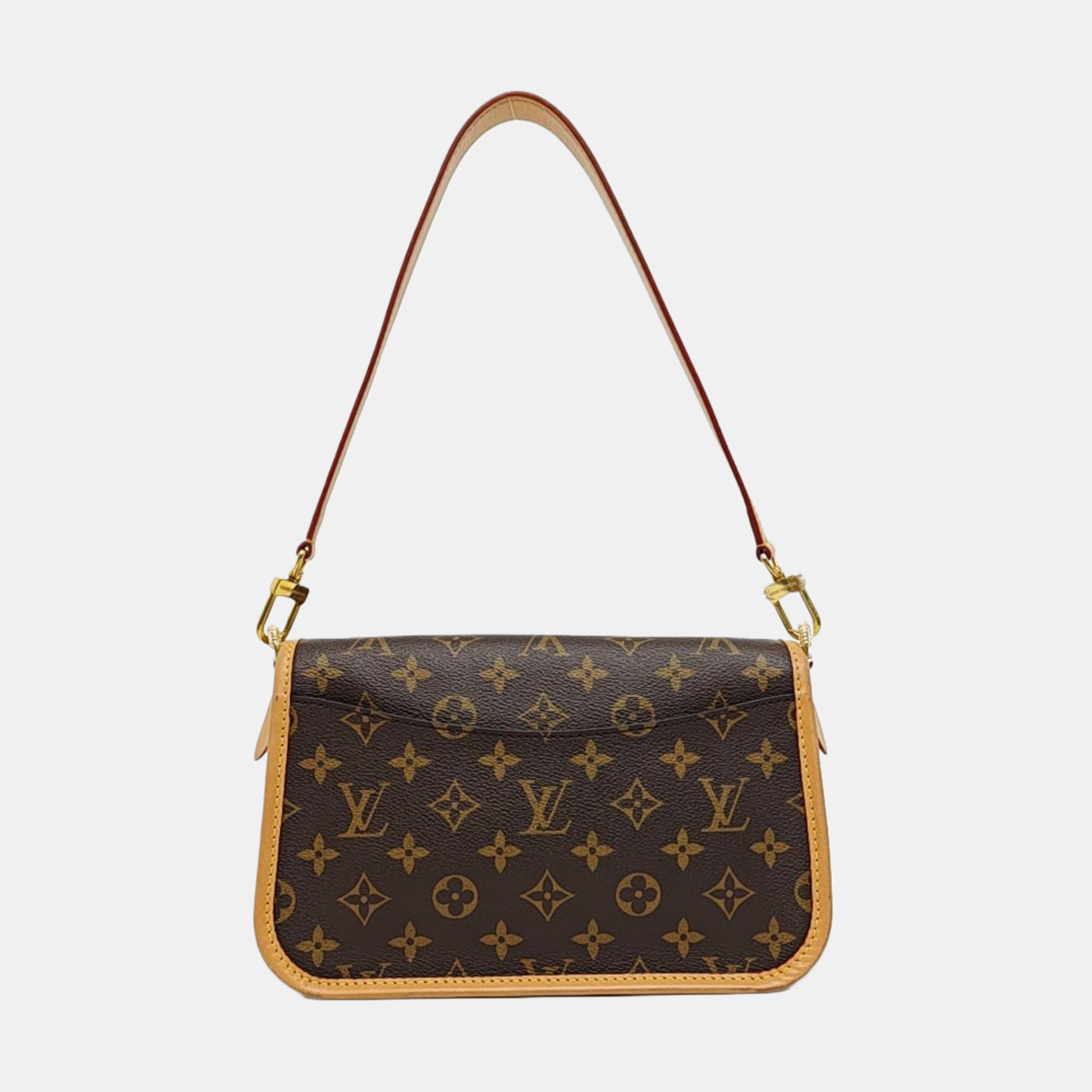 DIANE Monogram Coated Canvas Brown