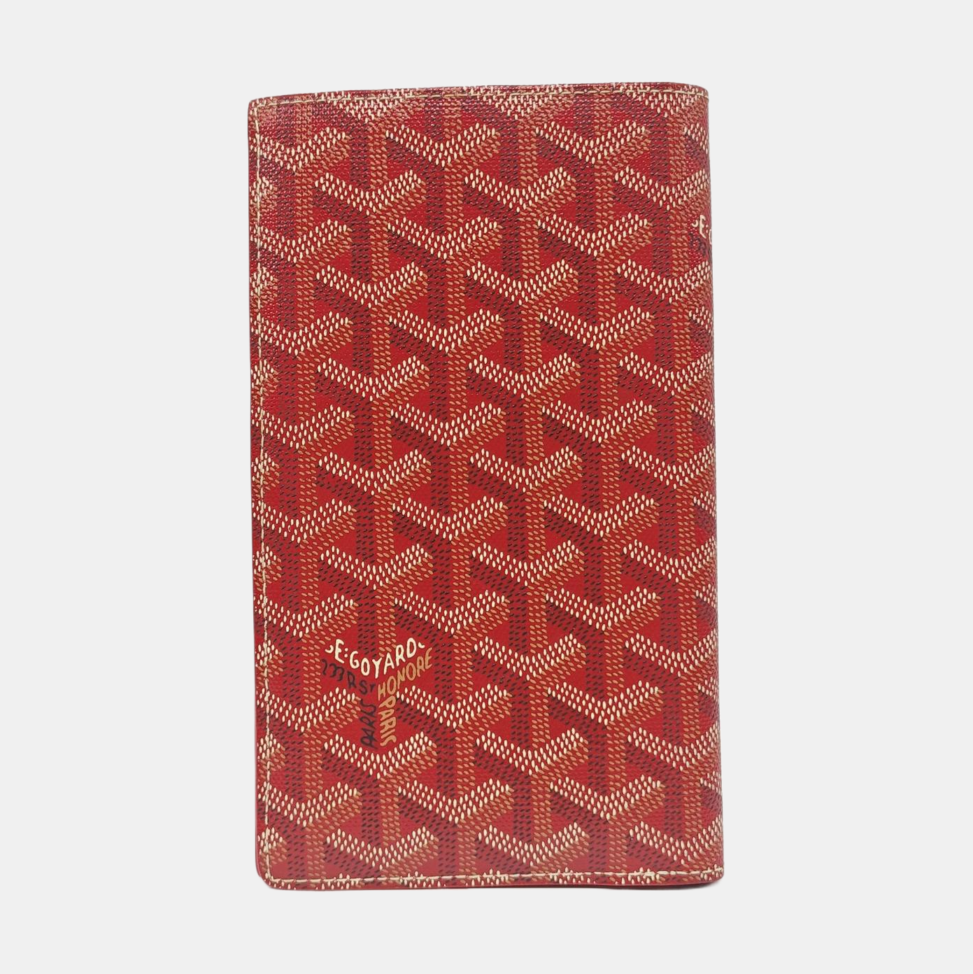 Saint-Marc Coated Canvas Red Wallet