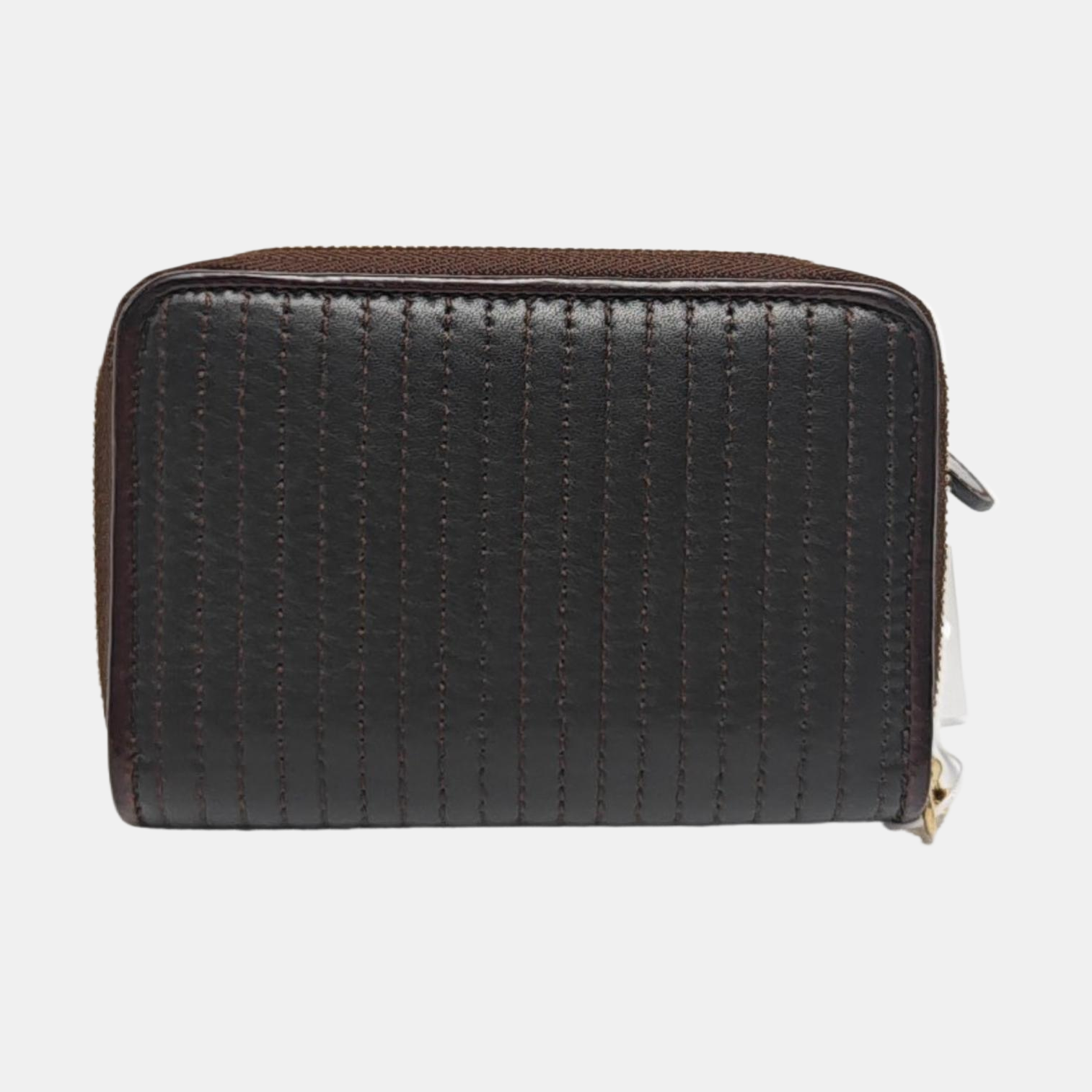 Quilted Leather Wallet Black