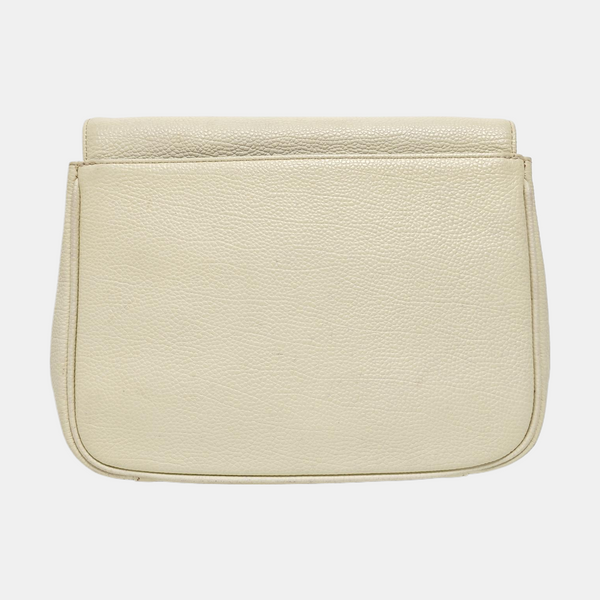 Calfskin Shoulder Bag White