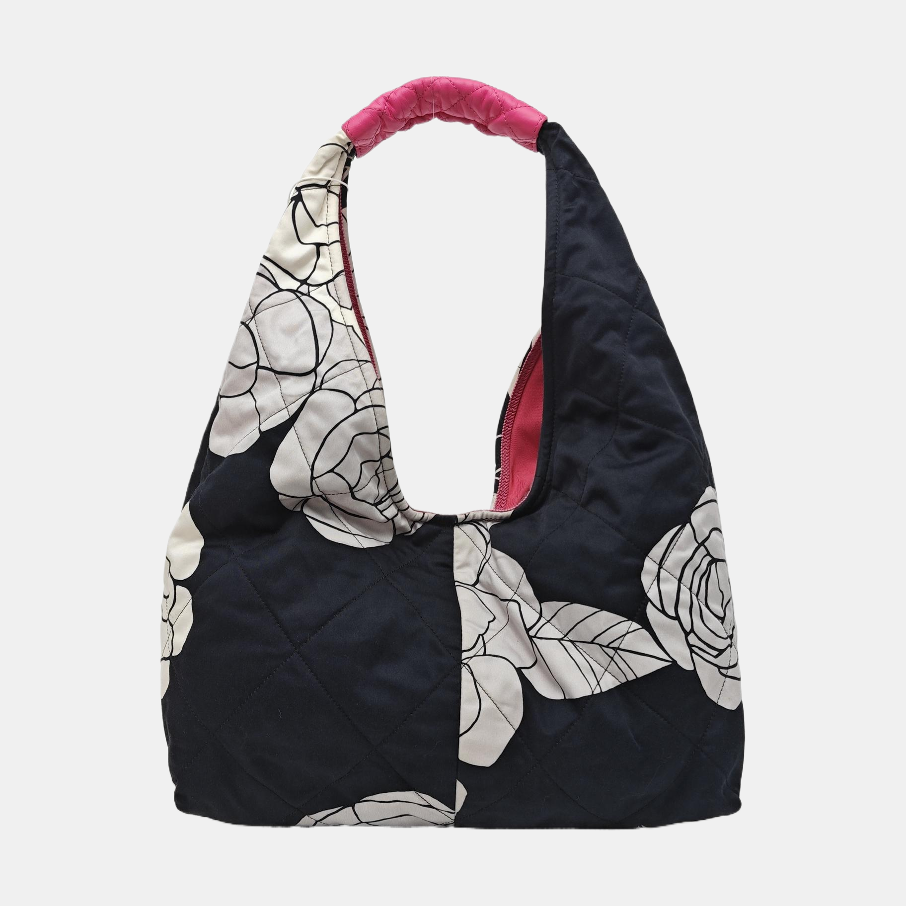 Quilted Canvas Shoulder Bag Small Multicolor