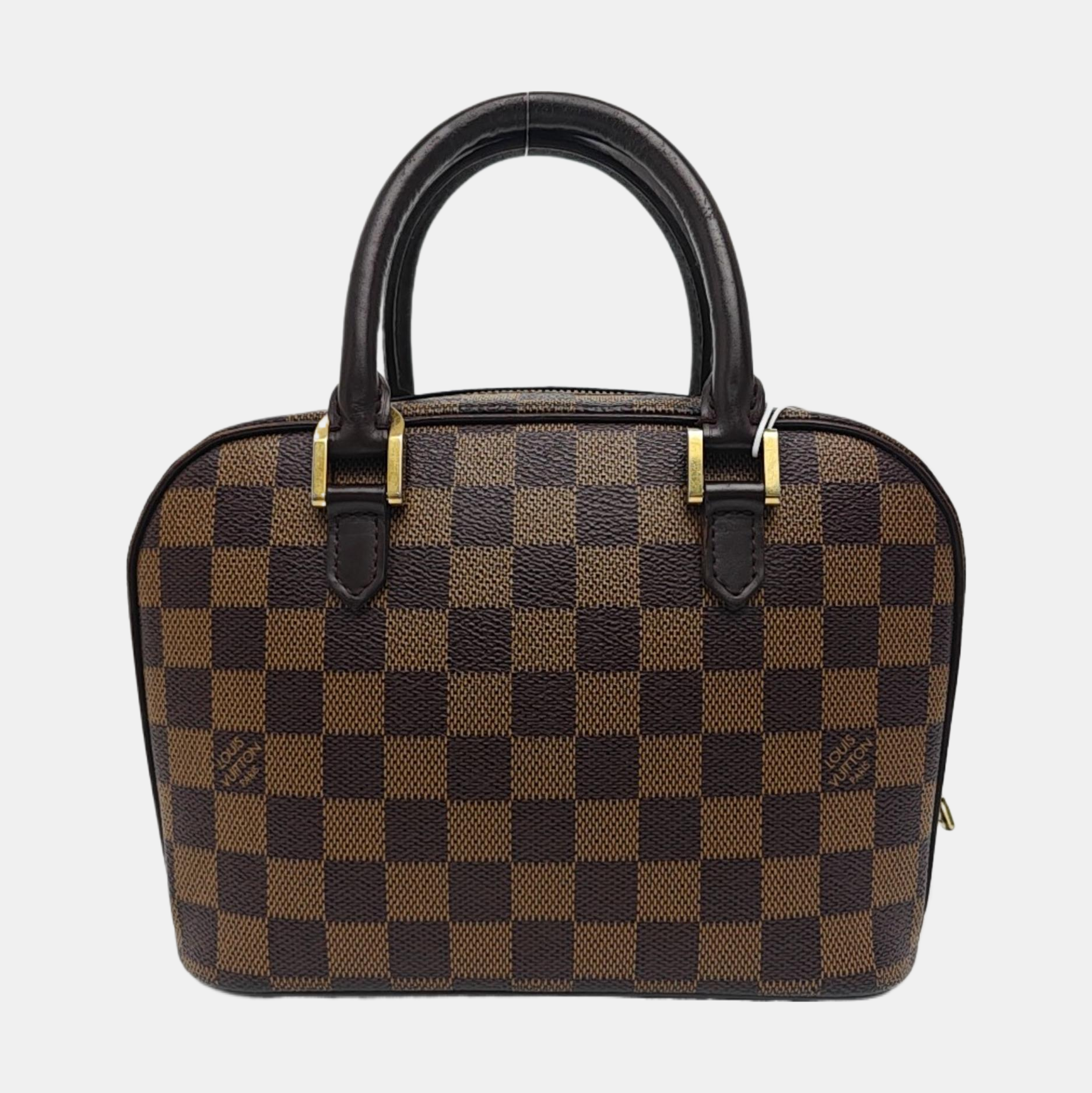 SARRIA Mini Damier Ebene Coated Canvas Brown