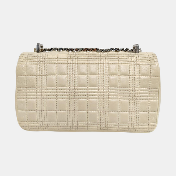 Lola Small Quilted Lambskin White