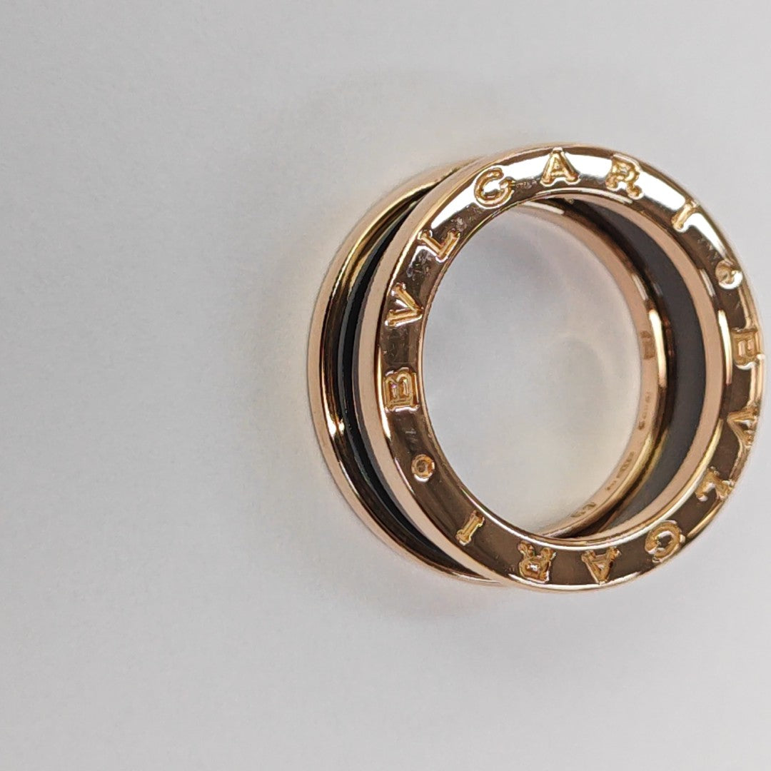 B.ZERO1 18k Rose Gold Ring EU 53