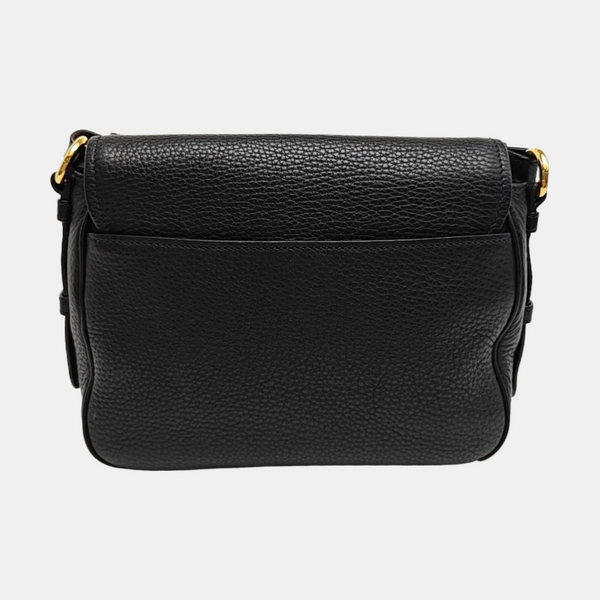 Calfskin Shoulder Bag Black