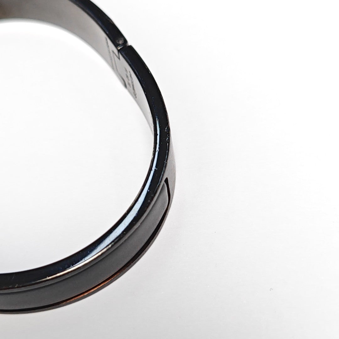 Clic Hh Metal Black Bangle