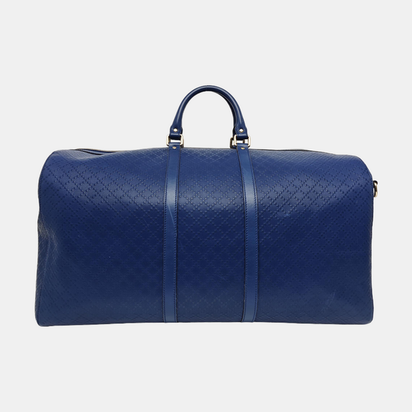 Leather Shoulder Bag Blue
