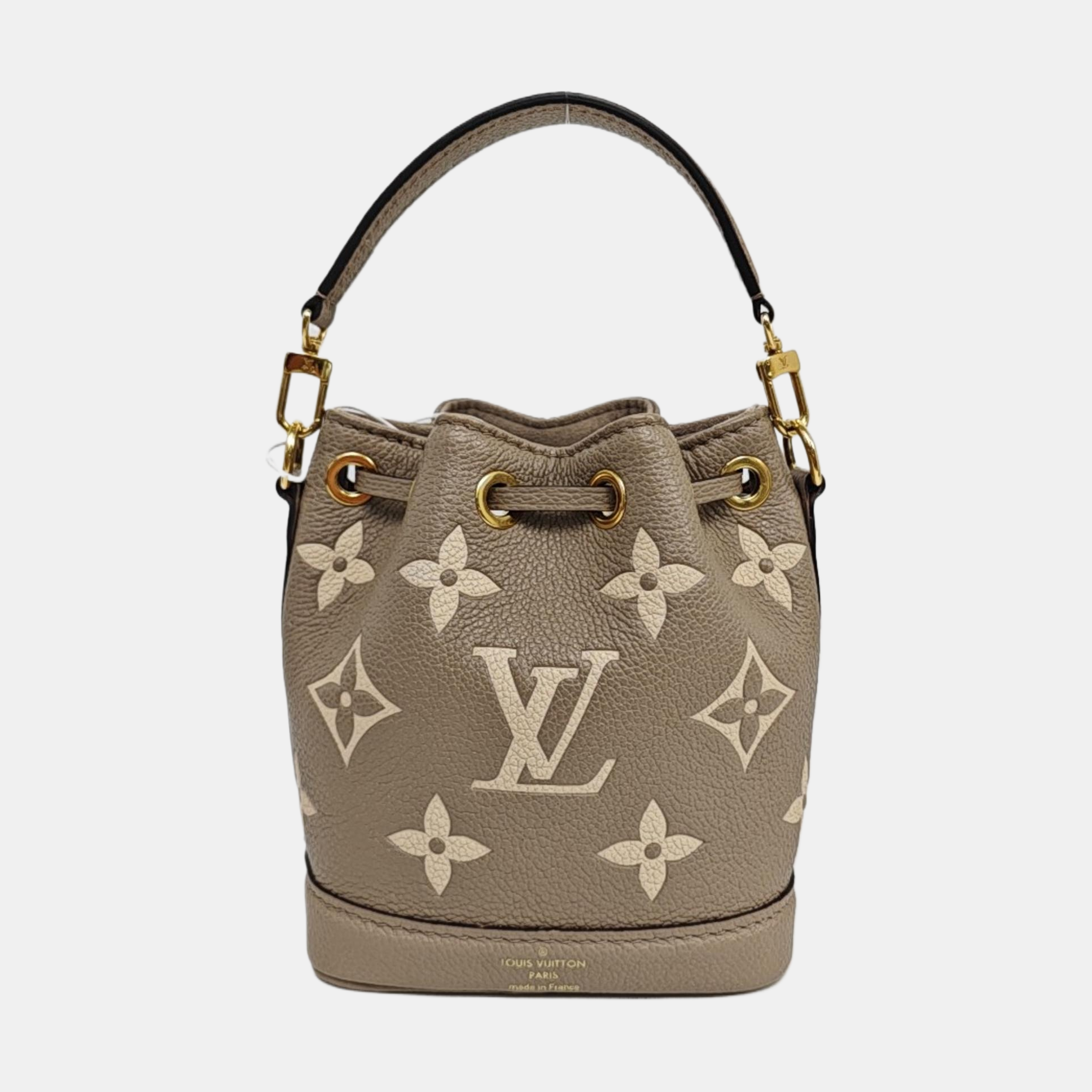 NOÉ Nano Monogram Calfskin Gray