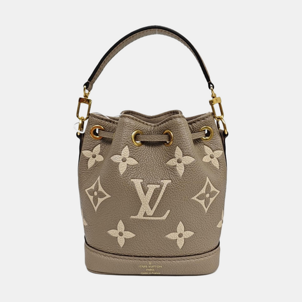 NOÉ Nano Monogram Calfskin Gray