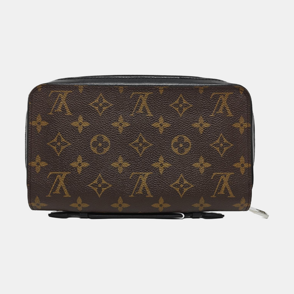 Monogram Coated Canvas Wallet Brown