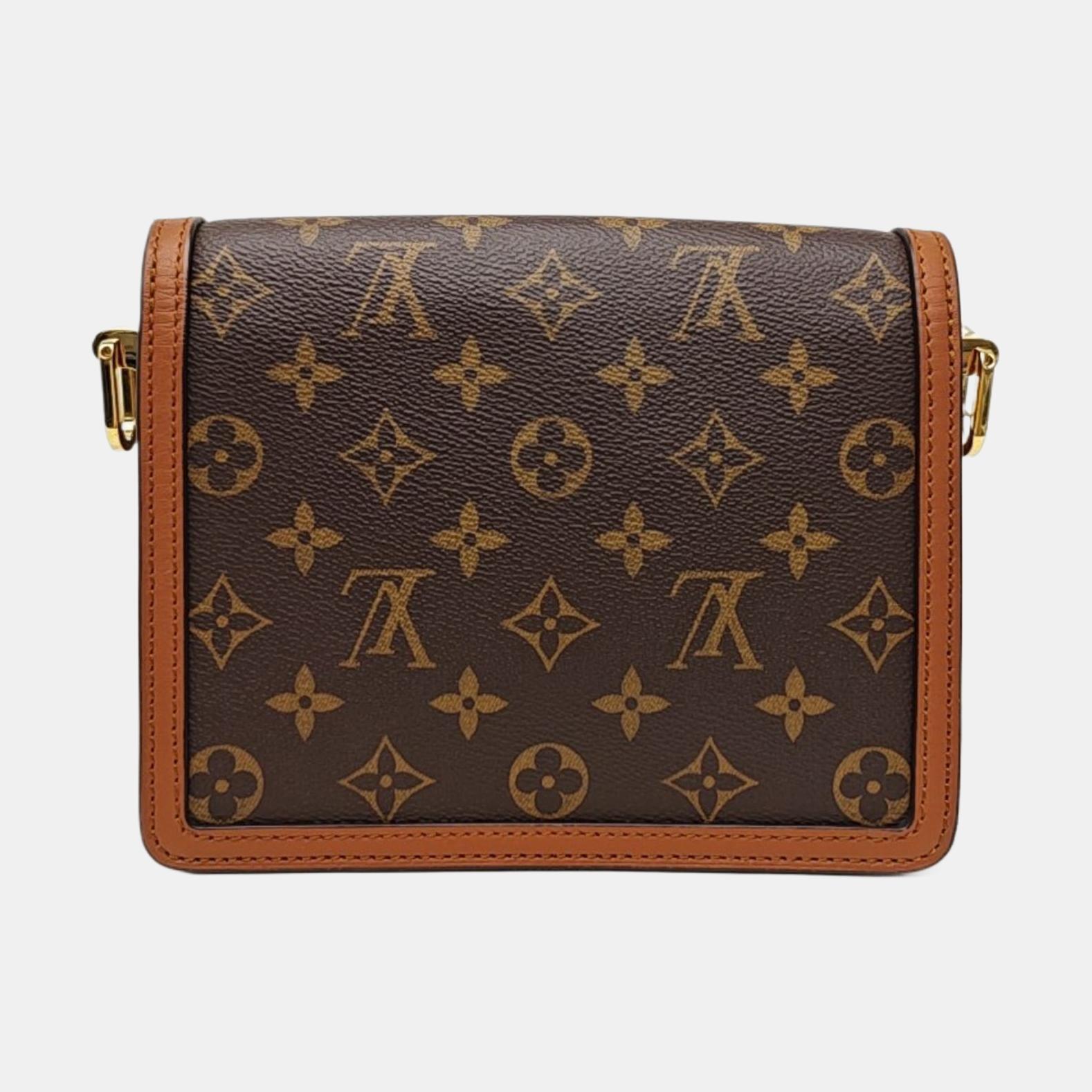 DAUPHINE Mini Monogram Coated Canvas Brown