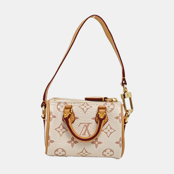 SPEEDY Monogram Coated Canvas White
