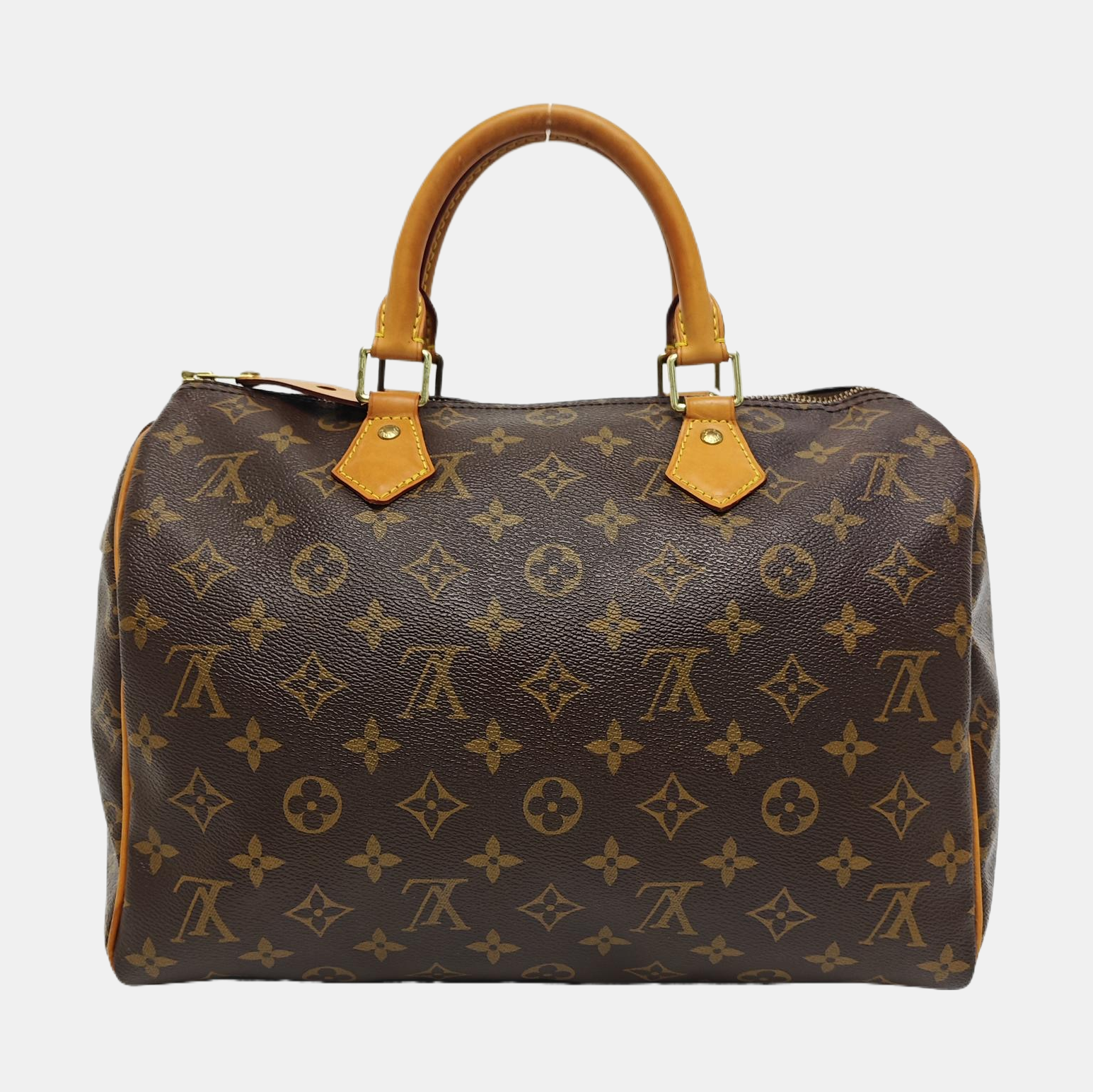 SPEEDY 30 Monogram Coated Canvas Brown