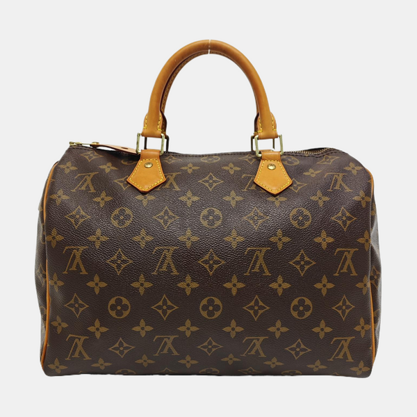 SPEEDY 30 Monogram Coated Canvas Brown